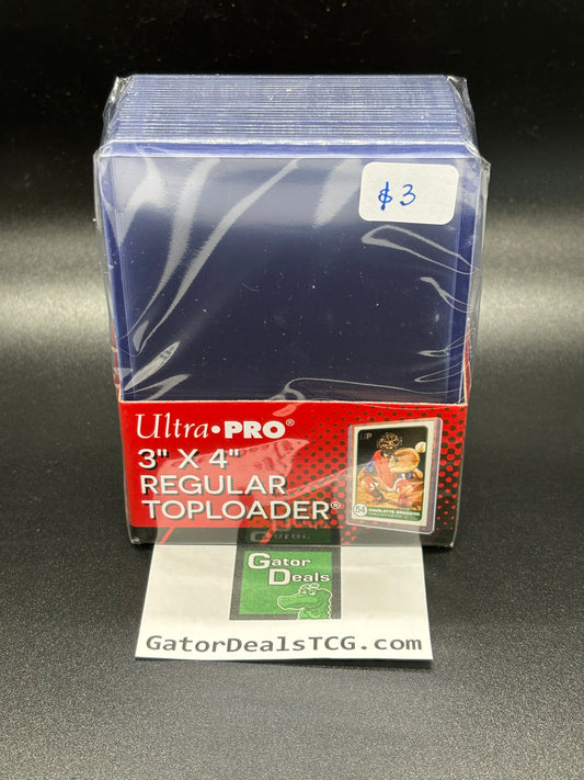 3" x 4" Clear Regular Toploaders (25ct) for Standard Size Cards