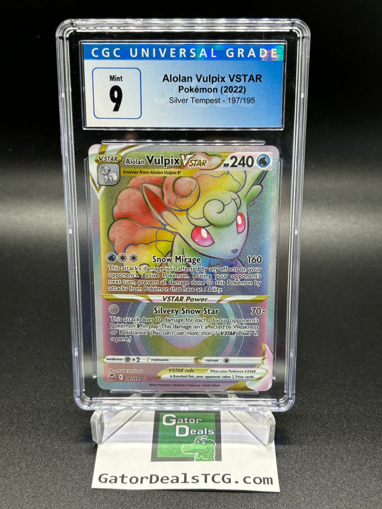 Alolan Vulpix VSTAR #197 - Pokemon Sword & Shield Silver Tempest