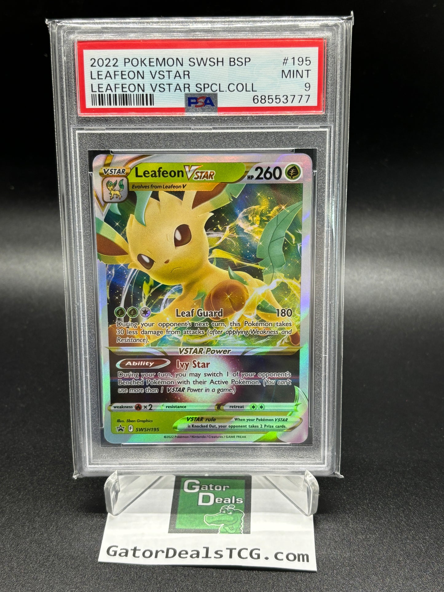 Leafeon VSTAR Promo #195 - Pokemon Sword & Shield Promo Cards