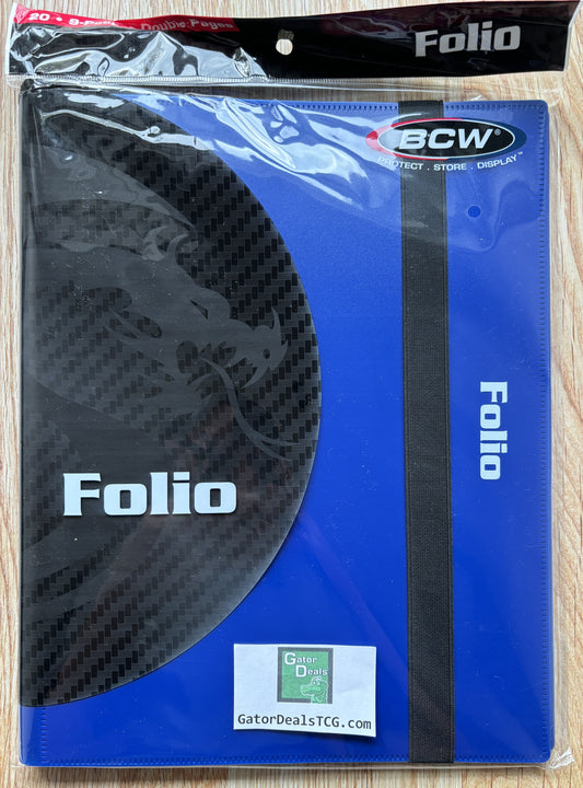 BCW Folio 9-Pocket Binder (Holds 360 Cards)