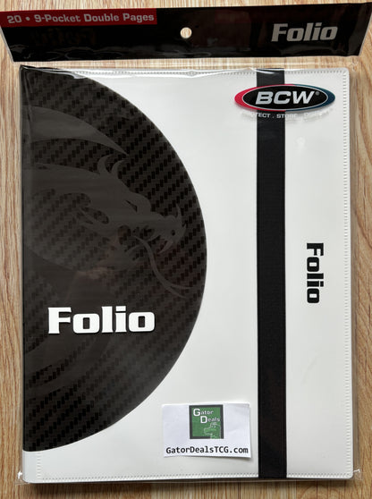 BCW Folio 9-Pocket Binder (Holds 360 Cards)