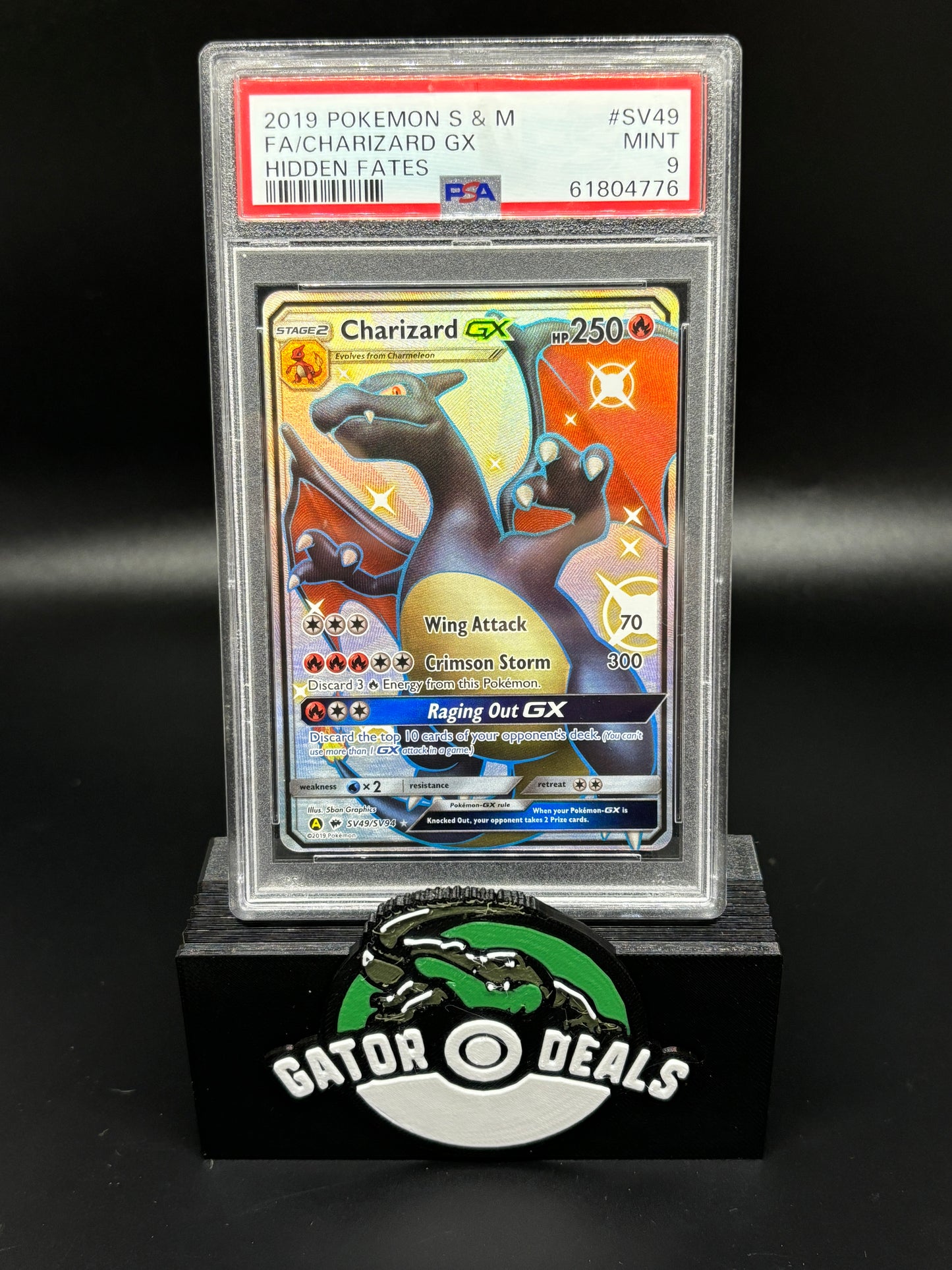 Charizard GX Full Art #SV49 - Pokemon Hidden Fates Shiny Vault