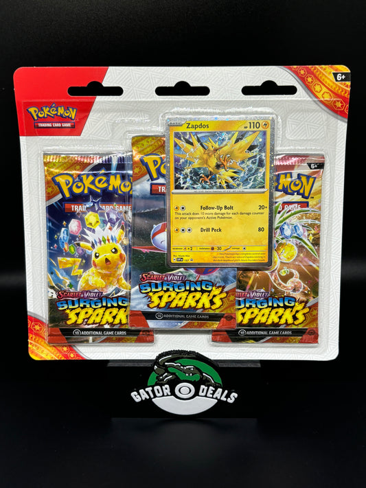 Pokémon TCG: Scarlet & Violet - Surging Sparks 3 Pack Blister