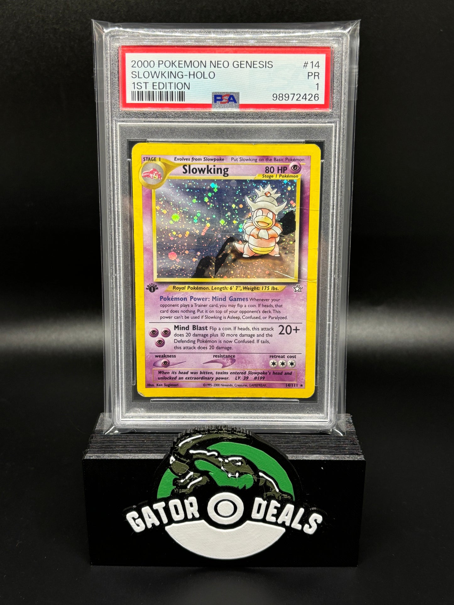 Slowking Holo 1st Edition #14 - Pokemon Neo Genesis