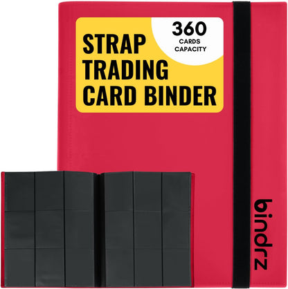 Bindrz 9-Pocket StrapBinder (Holds 360 Cards)