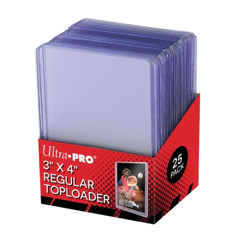 3" x 4" Clear Regular Toploaders (25ct) for Standard Size Cards