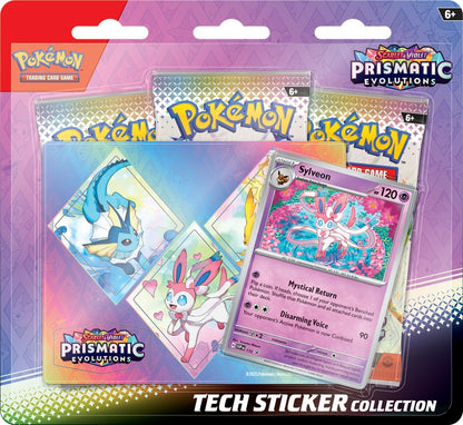 (PRE-ORDER)  - Pokémon TCG: Scarlet & Violet - Prismatic Evolutions Tech Sticker Collection