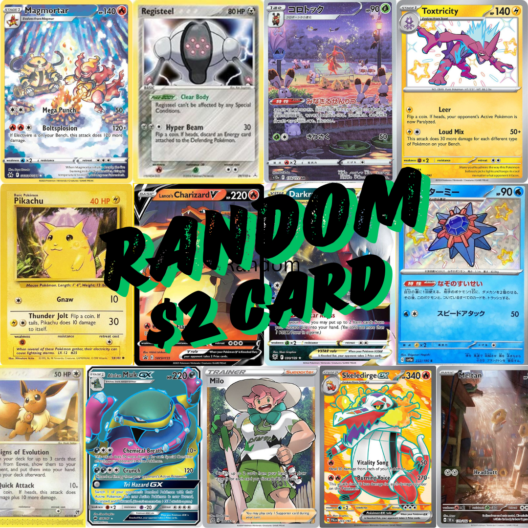 $2 Pokemon TCG Single (Random)